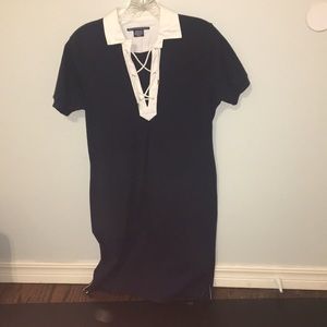 Cotton collared sports dress